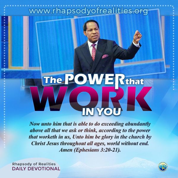 Rhapsody Of Realities - The Power That Works In You « Gospel Hotspot