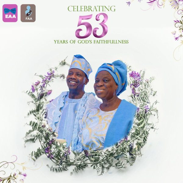 Pastor Enoch & Folu Adeboye Celebrates 53rd Wedding Anniversary