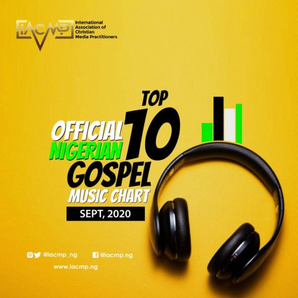 IACMP Nigeria Gospel Music Top 10 Chart [September 2020