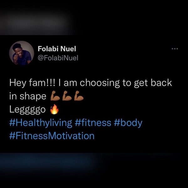 It's Time To Get Back In Shape, Pray For Your Boy - Folabi Nuel
