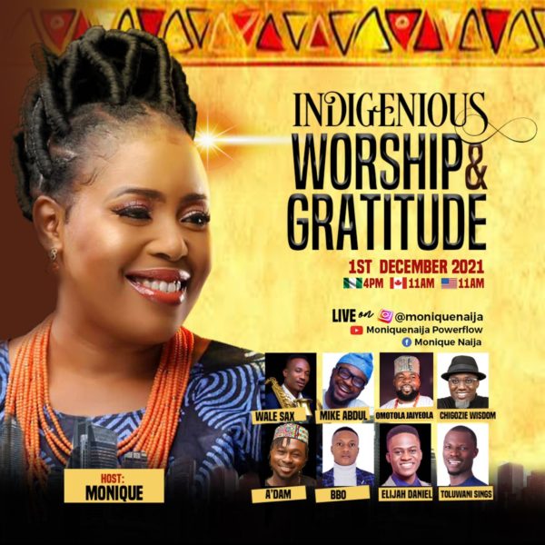 Gospel Singer, Monique To Host Indigenous Worship And Gratitude