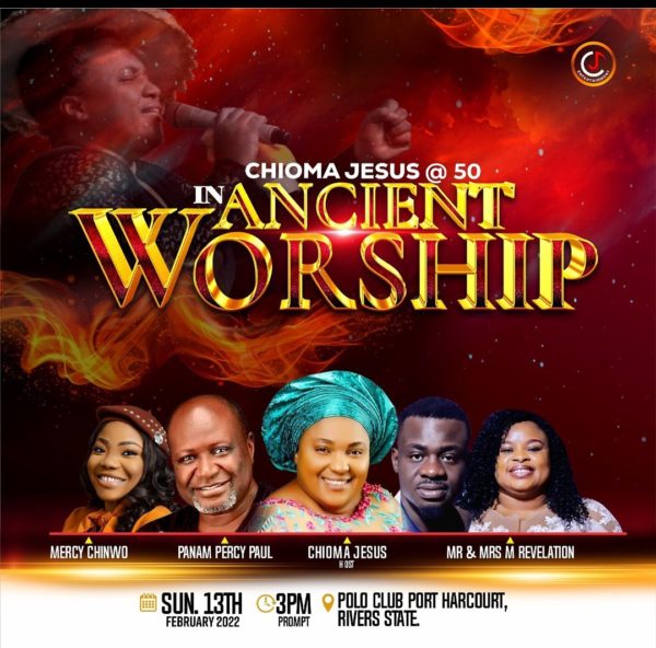 Chioma Jesus Sets To Mark 50th Birthday With "In Ancient Worship"