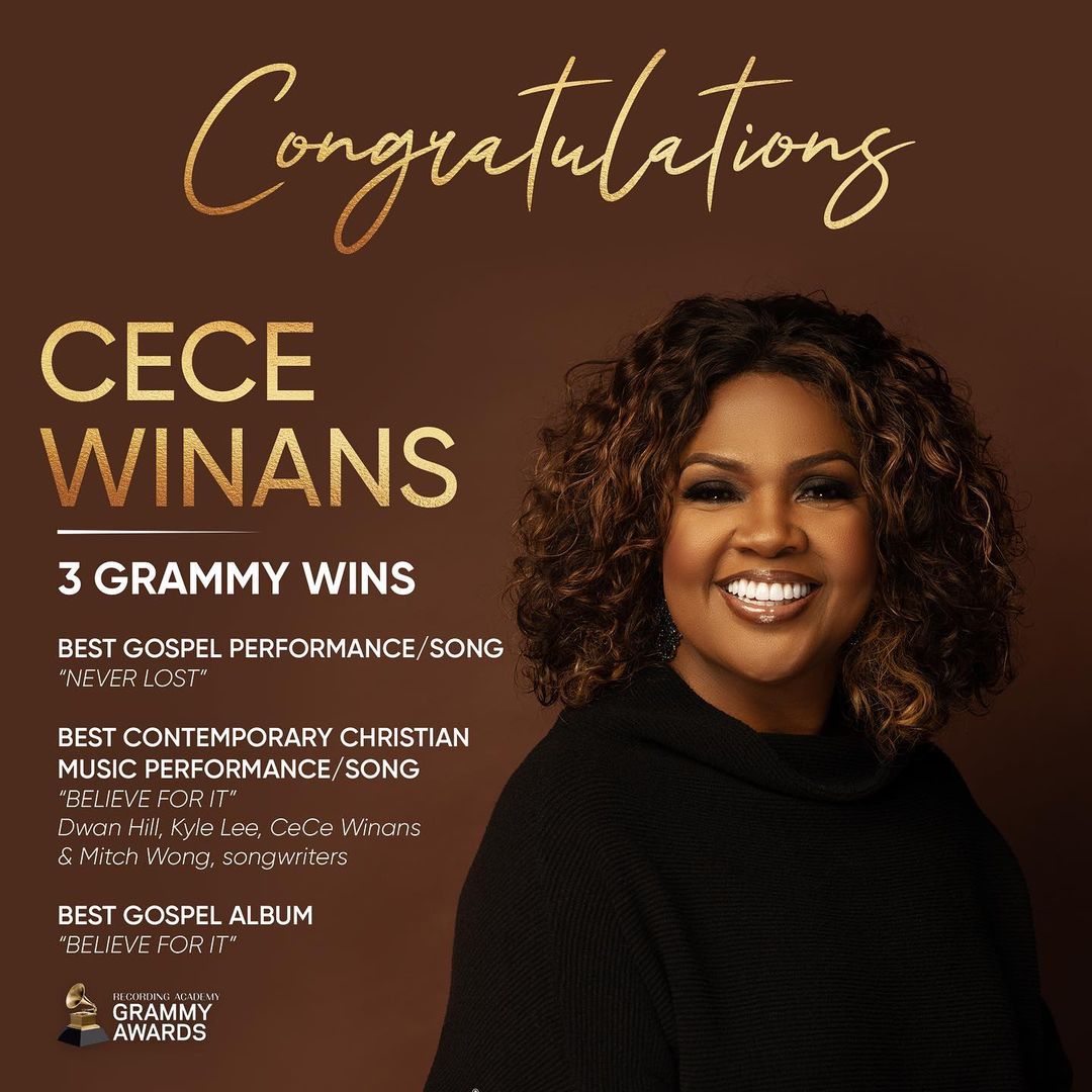 CeCe Winans, Elevation Worship, Others Win Big At Grammy Awards 2022