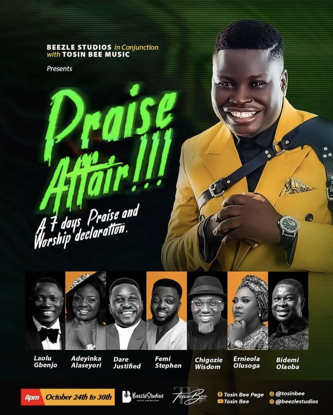 Seven Gospel Music Artistes To Minister At Praise Affair 2022 With