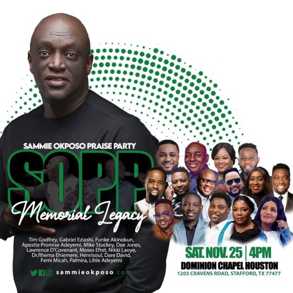 Sammie Okposo Memorial Legacy Praise Party