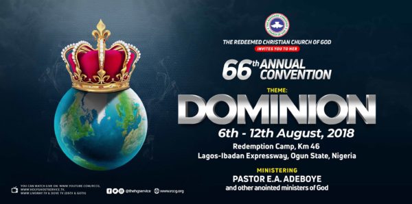 RCCG 66th Annual Convention 2018 » Programme Schedule
